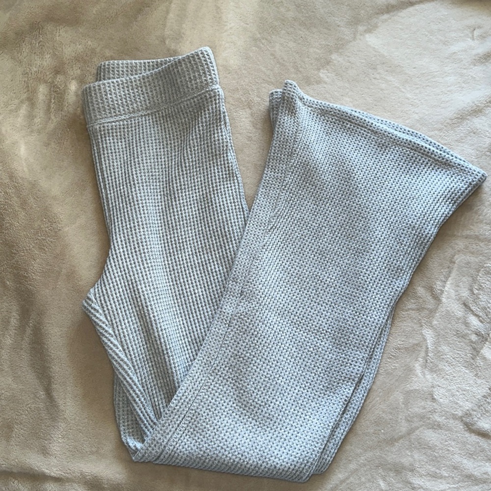 Aerie Waffle Bellbottom Pants